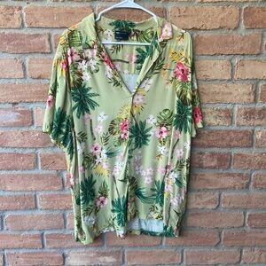 ASOS Green Floral Casual Men's Shirt